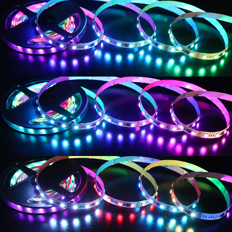 DMX512 DC12V 300LEDs Addressable Dream Color RGB LED Strip Lights, 16.4feet per roll DMX512 DC12V 300LEDs Addressable Dream Color RGB LED Strip Lights, 16.4feet per roll